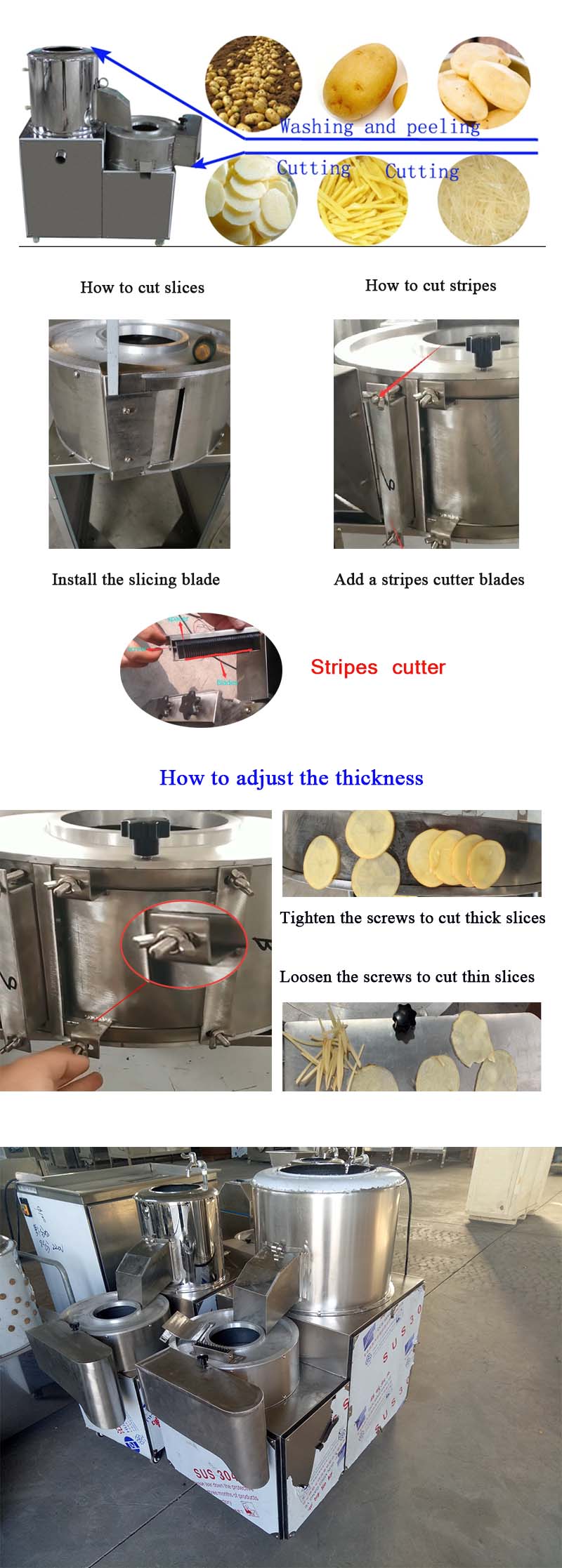 Electric Potato Cutter Machine Electric Potato Cutter Machine